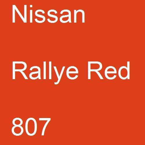 Nissan, Rallye Red, 807.